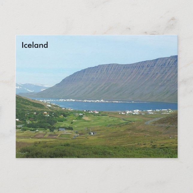 Ísafjörður, Vestfirðir, Island Postkarte (Vorderseite)