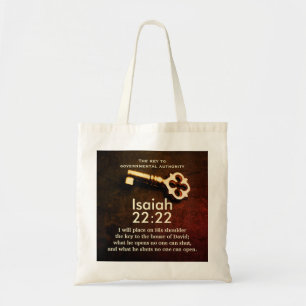 Isaiah 22:22 Schlüssel zum House of David Bible Ve Tragetasche