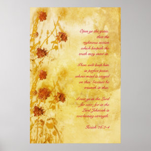 Isaiah 26: 2-4 poster