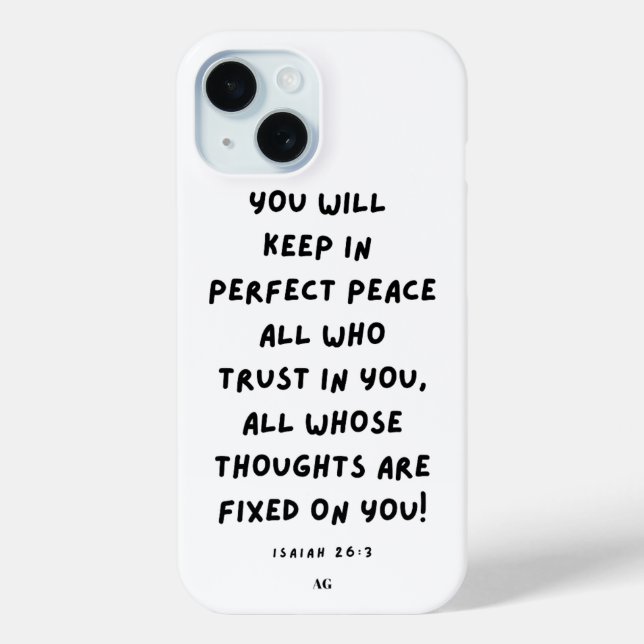 Isaiah 26:3 Fall Iphone 15 Case-Mate iPhone Hülle (Rückseite)