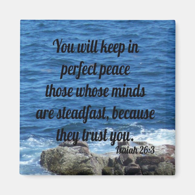 Isaiah 26:3 magnet (Vorne)