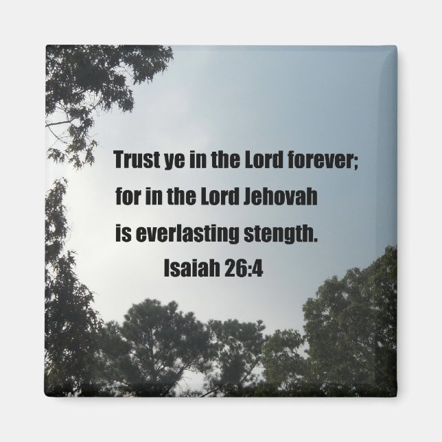 Isaiah 26:4 magnet (Vorne)