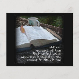 Isaiah 26v3 - Perfect Peace - Bibel Flyer