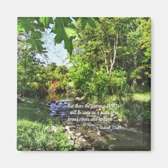 Isaiah 33:21 magnet (Vorne)