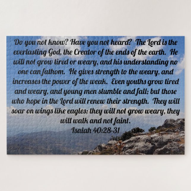 Isaiah 40:28-31 Comforting Bible Verse (Horizontal)