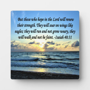 ISAIAH 40:31 BIBLE VERSE FOTOPLATTE