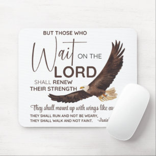 Isaiah 40:31 Die auf die Lord Scripture warten Mousepad