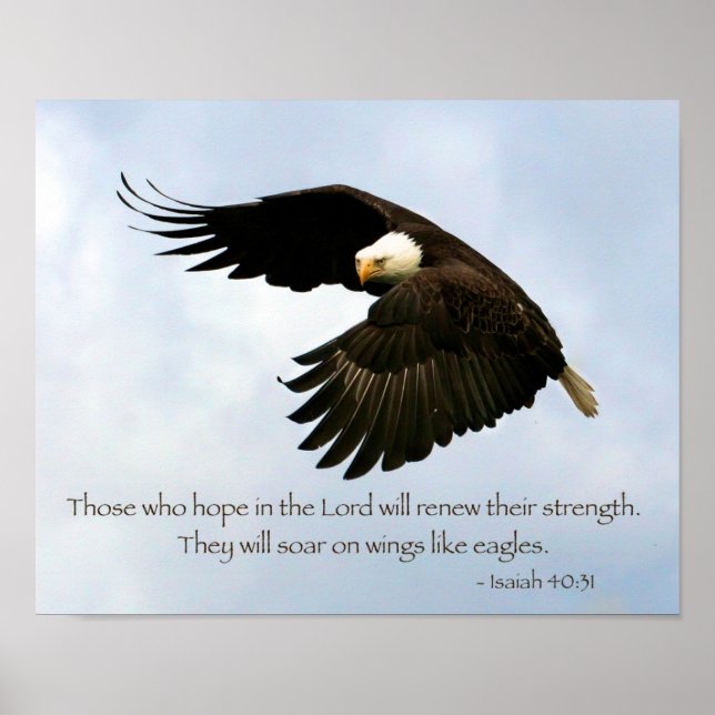 Isaiah 40:31 Eagle Poster (Vorne)