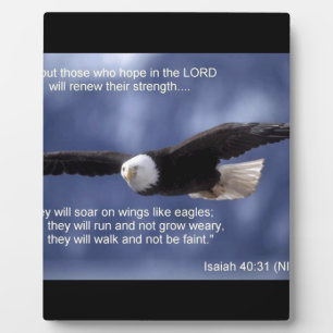 Isaiah 40:31 fotoplatte