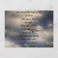 Isaiah 40:31 Geschenk des Christlichen Verse