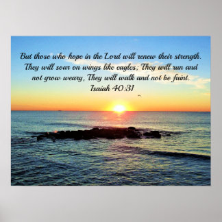 ISAIAH 40:31 HOFFNUNG IN DER LORD-SCRIPTURE POSTER