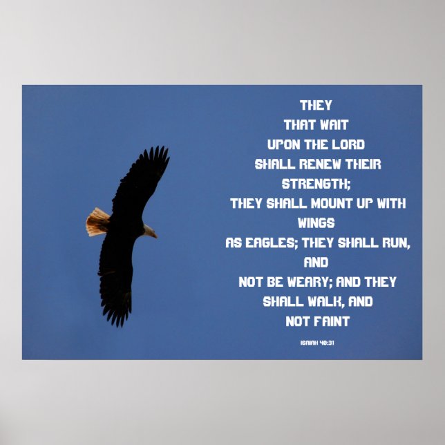 Isaiah 40:31 poster (Vorne)