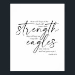 Isaiah 40:31 poster<br><div class="desc">Wer im Herrn hofft,  wird seine Kraft erneuern,  sie werden auf Flügeln wie Adler steigen. Sie werden laufen und nicht leid werden. - Isaiah 40:31 Dual-Schriftart</div>