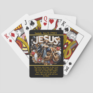 Isaiah 40:31 Reise des Glaubens künstlerische Inte Spielkarten
