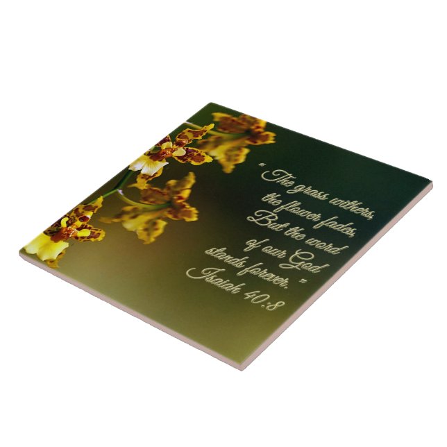 Isaiah 40:8 Inspiration Fliese (Seite)