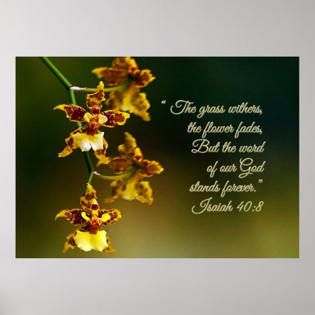Isaiah 40:8 Inspiration Poster (Vorne)