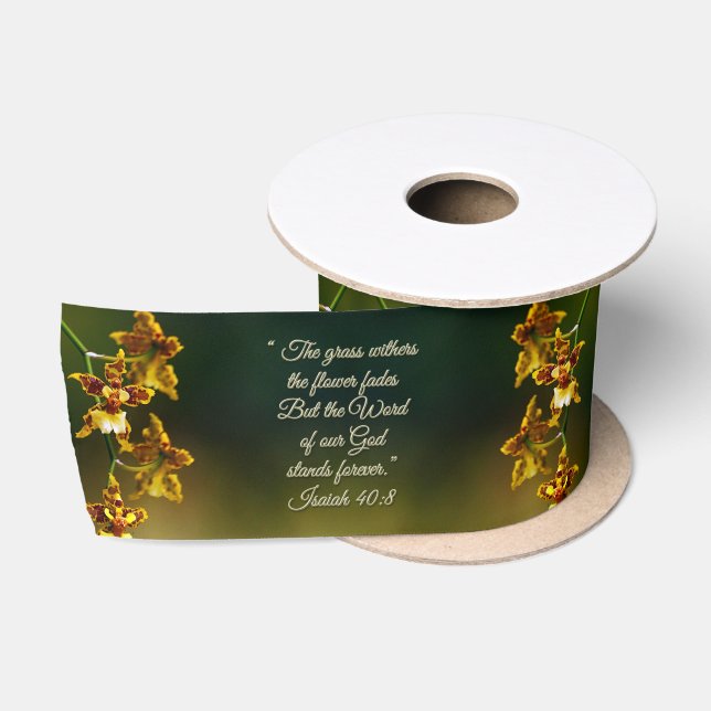 Isaiah 40:8 Inspiration Satinband (Spule)
