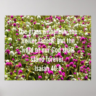 Isaiah 40:8 poster