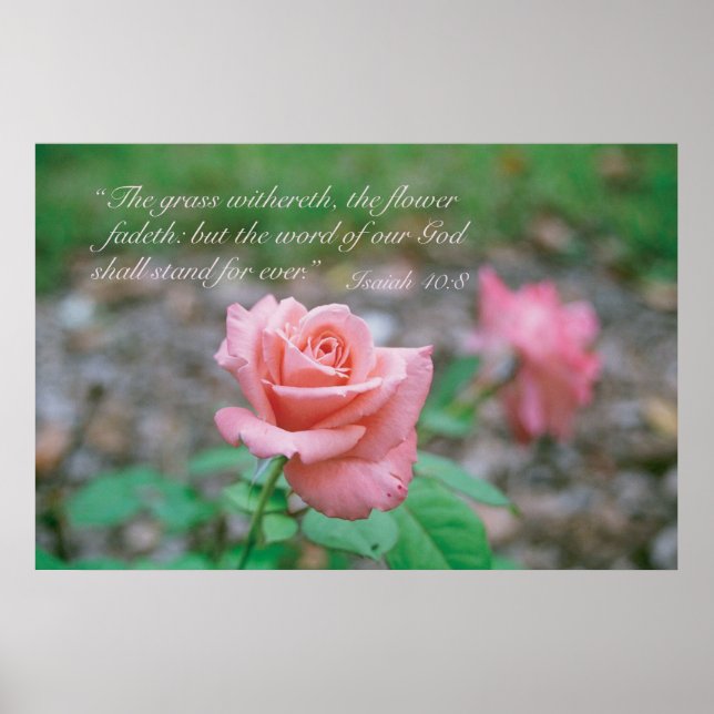 Isaiah 40:8 poster (Vorne)