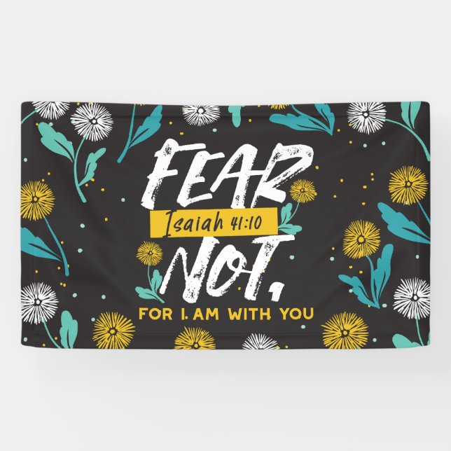 Isaiah 41:10 - Angst nicht Inspiration Bibel Verse Banner (Horizontal)