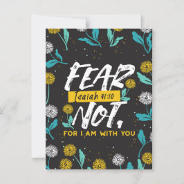 Isaiah 41:10 - Angst nicht Inspiration Bibel Verse Postkarte