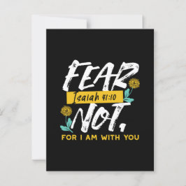 Isaiah 41:10 - Angst nicht Inspiration Bibel Verse Postkarte