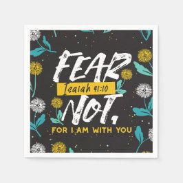 Isaiah 41:10 - Angst nicht Inspiration Bibel Verse Serviette