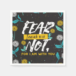 Isaiah 41:10 - Angst nicht Inspiration Bibel Verse Serviette