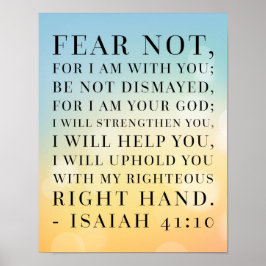 Isaiah 41:10 Bibelangebot Poster