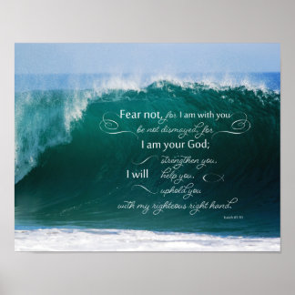 Isaiah 41 10 Bible Verse Poster