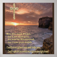 isaiah 41 10 christian poster