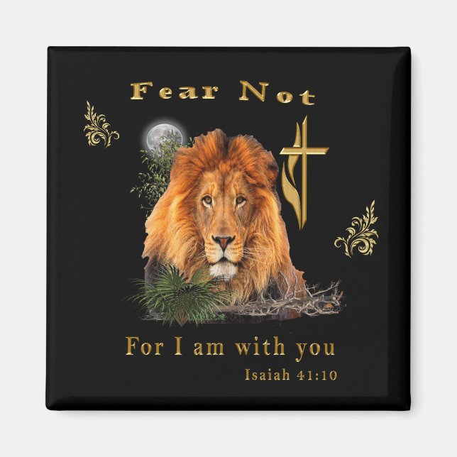 Isaiah 41:10 Christlich Magnet (Vorne)