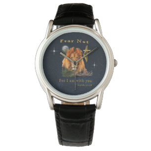 Isaiah 41:10 Christliche Mens-Uhren Armbanduhr