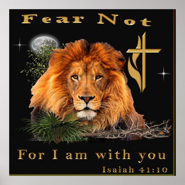Isaiah 41:10 Christliche Poster (Vorne)