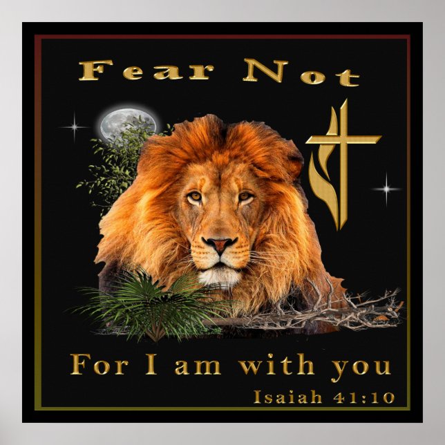 Isaiah 41:10 Christliche Poster (Vorne)