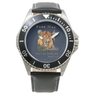 Isaiah 41:10 Christlichen Mens-Uhren Armbanduhr