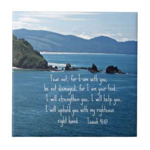 Isaiah 41:10 Fürchte mich nicht, weil ich bei dir  Fliese