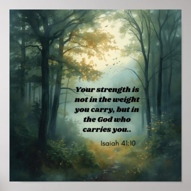 Isaiah 41:10 poster (Vorne)