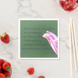 Isaiah 41:10 serviette