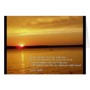 Isaiah 41:10 Sonnenuntergang