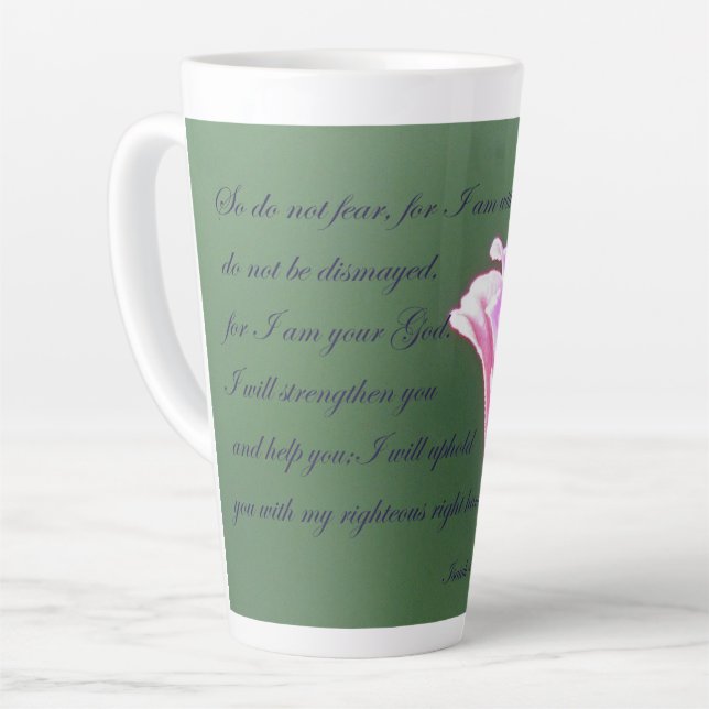 Isaiah 41:10 Tasse (Linke Ecke)