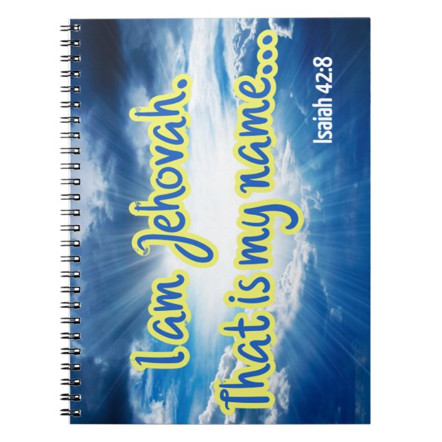 Isaiah 42:8 notizblock (Vorderseite)