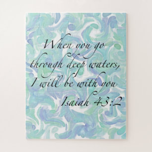 Isaiah 43:2 Wenn du gehst... Jigsaw Puzzle