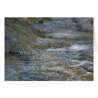 Isaiah 43:2 Wenn Sie durch Wasser gehen