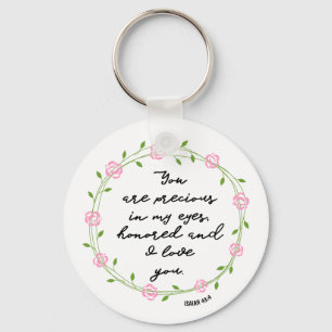 Isaiah 43:4 Wertvoll in My Eyes Bible Verse Wreath Schlüsselanhänger