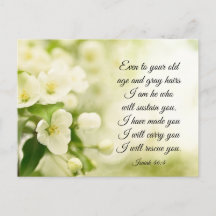 Isaiah 46:4 Ich bin Er, der euch Blume erhalten wi