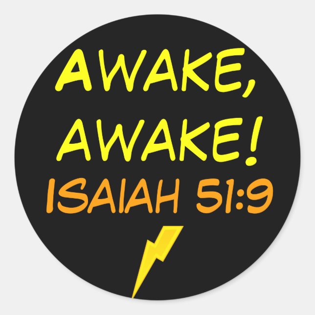 Isaiah 51:9 Aufkleber (Vorderseite)