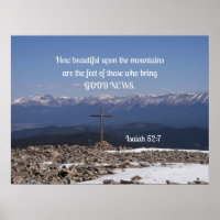 Isaiah 52:7 Wie schön auf den Bergen sind die