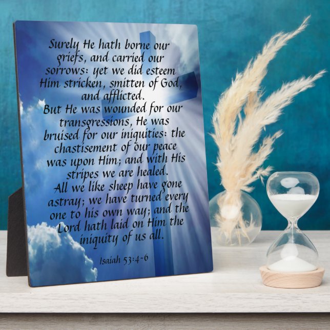 Isaiah 53:4-6     fotoplatte (Seite)