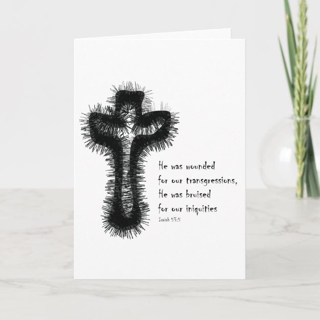 Isaiah-53 - Quer-/christlicher Zeuge Karte (Vorderseite)